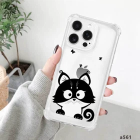 For iPhone 15 Pro 13 14 16 Samsung A56 A35 A36 A55 Cat Phone Cover Slim Fit Case