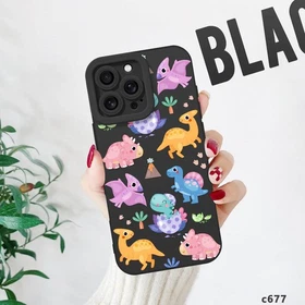 Dinosaur Design Shockproof Cover For iPhone 16 Pro 15 Samsung S24 S25 Phone Case