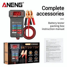 ANENG BT-172 12V Car Battery Tester LED Digital Voltage Meter Alligator Clips
