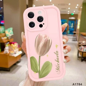 Soft Rubber Flower Customized Cover For iPhone 16 14 17 15 Pro Air 13 Phone Case