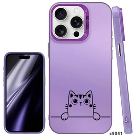Lovely Cats Pattern Cover For iPhone 16e 15 12 13 17 Samsung S24 S25 Phone Case