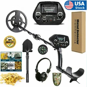 Deep Sensitive Metal Detector Gold Digger Hunter Waterproof w/ Shovel Headphone