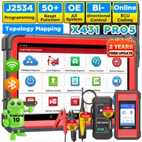2024 LAUNCH X431 PRO 5 PAD V+ Car Diagnostic Scanner Tool Programming Key Coding