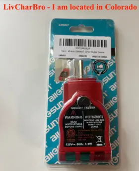 EM9807 ALLOSUN Gfci Receptacle Tester North American Ac