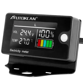 6839 AUTOKCAN Battery Monitor Golf Meter Multicolored Screen