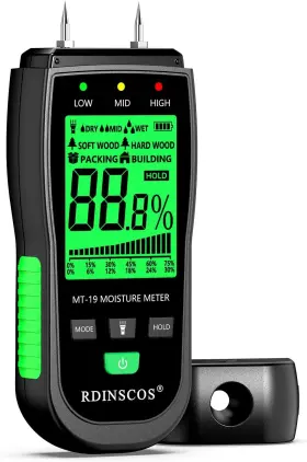 MT19B DIGITAL Medidor Humedad Detector Fugas Agua Prueba