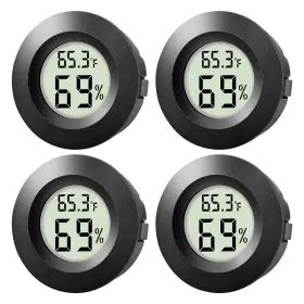W002 MINI Digital Hygrometer Thermometer Pack Round Lcd