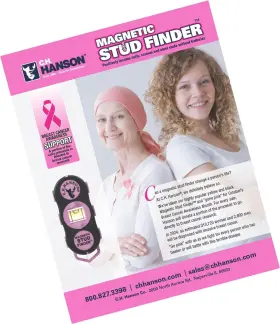 3046 CH HANSON Magnetic Stud Finder Pink #2