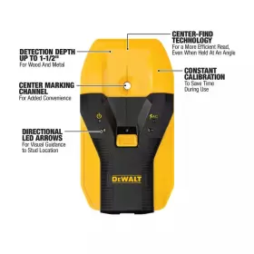 313045944919 DEWALT Stud Finder Center Sensor Wood Led Job #2