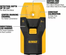 DW0100 DEWALT Locate Framing Studs Efficiently Led Arrows #2