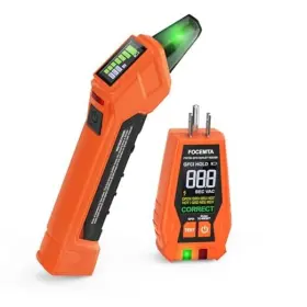 FTCT01 FOCEMTA Circuit Breaker Finder Gfci Outlet Tester Lcd