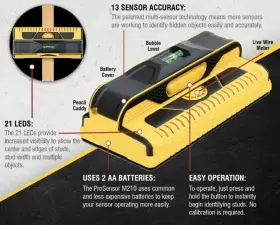 M210 FRANKLIN SENSORS Prosensor Center Edge Stud Finder #3