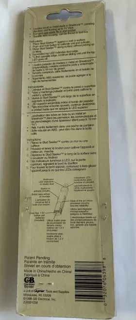 GSS-500 GB INSTRUMENTS Stud Seeker Sensor Finder #2