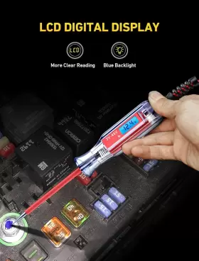 JTCVT-01C0003B JASTIND Circuit Tester Backlit Digital Lcd #2