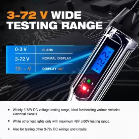 JTCVT02A JASTIND Backlit Digital Lcd Circuit Tester Light #3