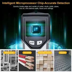 410-A-GRAY-1 JAXWQ Stud Finder Wall Scanner Detector Smart #3