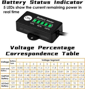 JR-BI005 JAYRON Mini Led Battery Indicator Lead Acid #3