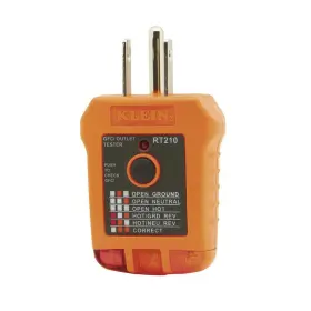 RT210 KLEIN TOOLS Outlet Tester Receptacle Gfci
