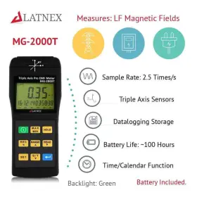 MG-2000T LATNEX Triple Axis Pro Emf Meter #2
