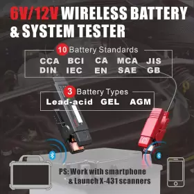 BST360 LAUNCH Battery Tester Bst Bluetooth Clip #3
