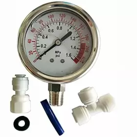 712641079405 MALIDA Aquarium Meter Water Pressure Gauge #2