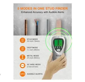 MSF60A MECURATE INSTRUMENT Stud Finder Led Display Audio Wood #2
