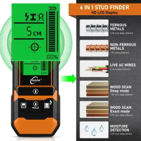 016071911015 PIGADA Stud Finder Wall Scanner Tester Locator #2