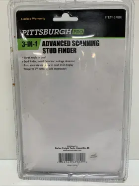 67801 PITTSBURGH Led Stud Finder Voltage Detector #2