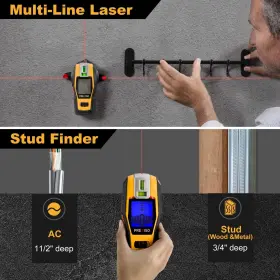 840128502686 PREXISO Stud Finder Laser Level Rechargeable #2
