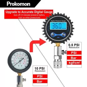 PT8090 PROKOMON Compression Tester Digital Gauge Engi #3