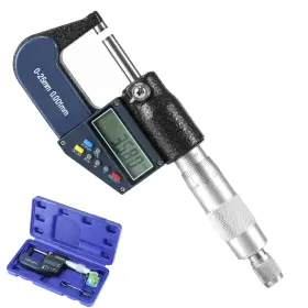 DG16287 QWORK Digital Outside Micrometer Carbide Tip