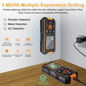 NF-513 RAINLEOTI Stud Finder Wall Scanner Rechargeable #2