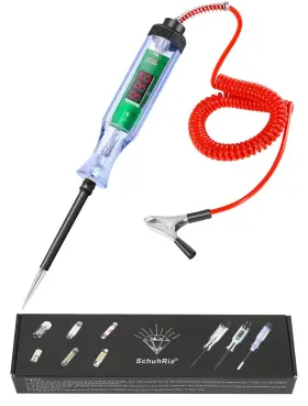 Test-light-red-line SCHUHRIA Circuit Tester Round Voltage