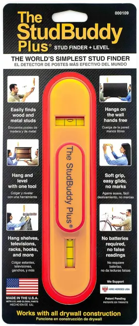 000109 THE STUDBUDDY Magnetic Stud Finder Level #3