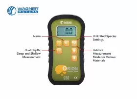 89000930001 WAGNER Orion Pinless Wood Meter Backlit Screen #3