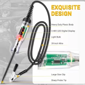 WITL101A0999 WINAMOO Light Digital Led Circuit Tester Auto #2