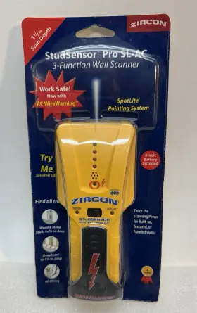 61125 ZIRCON Wood Pro Ac Wall Stud Sensor Finder Tool Sl