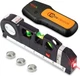 Stud Finder & Multifunction Device (Laser Level line, Black and Orange 