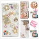For Google Pixel 6 7 8 9 Women Rose PU Leather Bling Crossbody Card Wallet Case