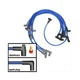 Summit Racing Spark Plug Wires Spiro Wound 8mm Blue 90 Degree Boots GM V8 Set