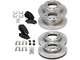 For 2006-2012, 2014 Kia Sedona Brake Pad and Rotor Kit Front and Rear 37263WCFQ