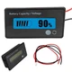 12V 24V 36V 48V Car Battery Meter, Lead-Acid 2.4 x 0.5 x 1.3 inches, Blue 
