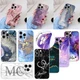 Personalized Marble Phone Cover For iPhone 15 Pro Max 16e 13 14 Soft Phone Case