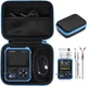 CaseSack Case compatible with FNIRSI Small, Black With Blue Zip Contrasted 