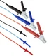 Megger 1008-022 3 Insulated Test Leads,Clips,3kV Test Voltage,10ft.