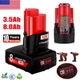 2X 8.0Ah For Milwaukee Battery For M12 Lithium 12V 48-11-2420 2290-20, 2290-21