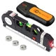 Stud Finder & Multifunction Device (Laser Level line, Leveler, Metric Ruler) ...