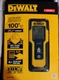 DEWALT DWHT77100 Laser Distance Measurer 100ft Yellow LCD Area Volume Calculator