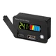 Linkstyle Battery Voltage Meter, DC 12V Voltmeter with Monitor black 