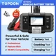TOPDON BT600 Battery Tester 12/24V Charging System Test Built-In Thermal Printer